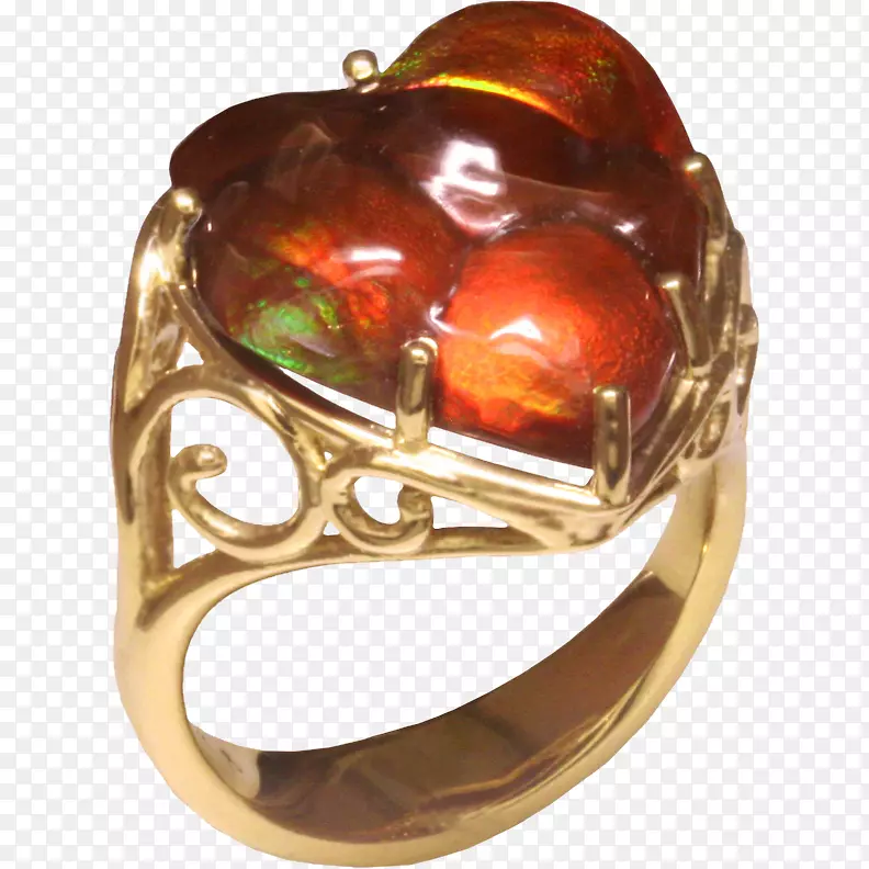 琥珀耳环火玛瑙珠宝戒指