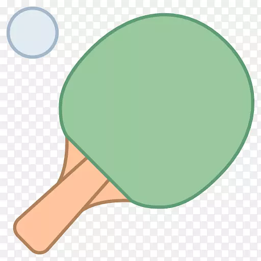 乒乓球电脑图标剪贴画-乒乓球