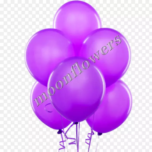 气球生日紫罗兰剪贴画-气球