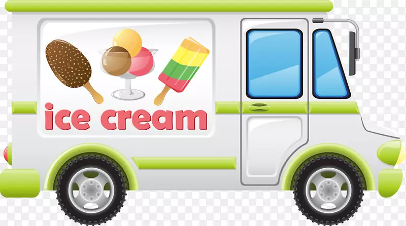 冰淇淋车夹艺术-冰淇淋