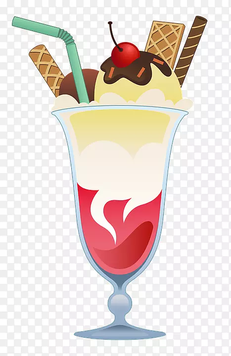 冰淇淋锥奶昔巧克力冰淇淋