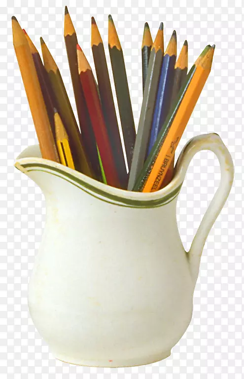 彩色铅笔，回形针，学校用品，剪贴画，铅笔
