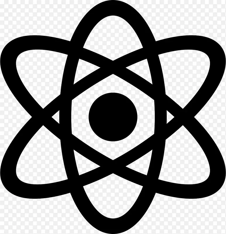 科学计算机图标原子实验室符号科学