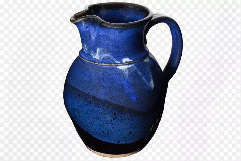 陶器花瓶陶瓷钴蓝花瓶