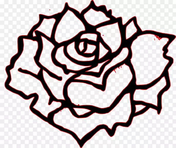 黑色玫瑰画夹艺术-玫瑰