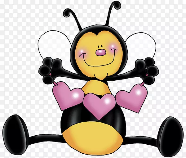 蜜蜂心脏大黄蜂夹艺术-蜜蜂