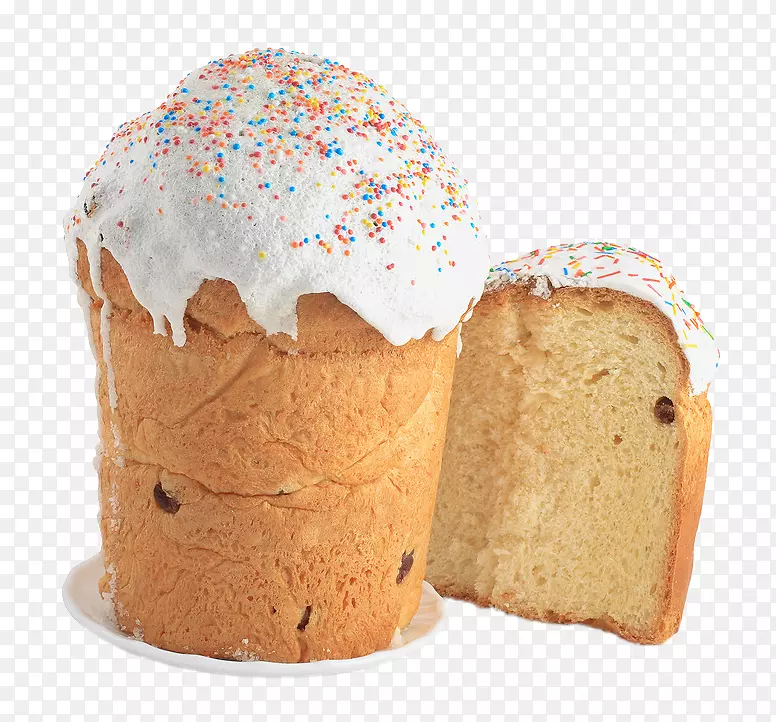 糖霜和糖霜-库利奇海绵蛋糕水果蛋糕食品-复活节