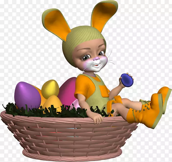 复活节兔子复活节彩蛋春-复活节