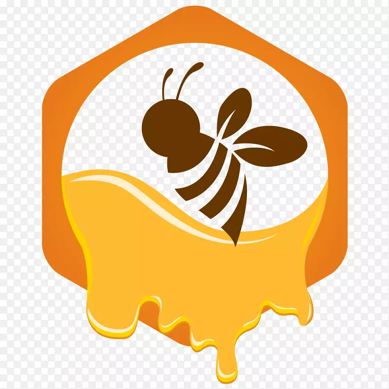蜜蜂标志欧洲黑蜂-蜜蜂