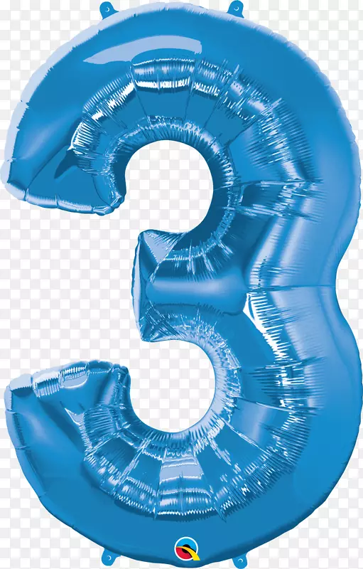 气球派对生日蓝色充气气球
