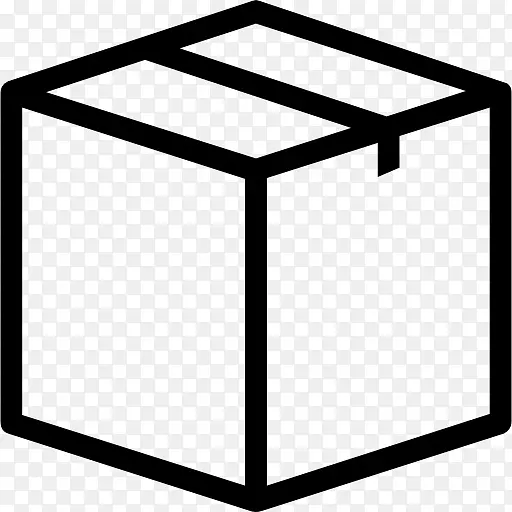 盒式计算机图标-包裹盒