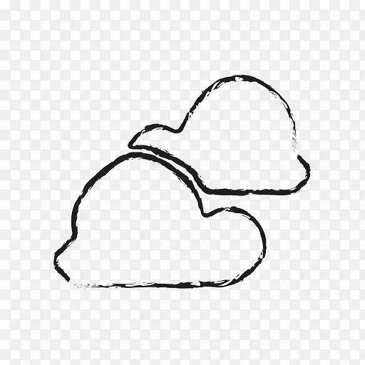 云计算机图标天气预报剪辑艺术.云