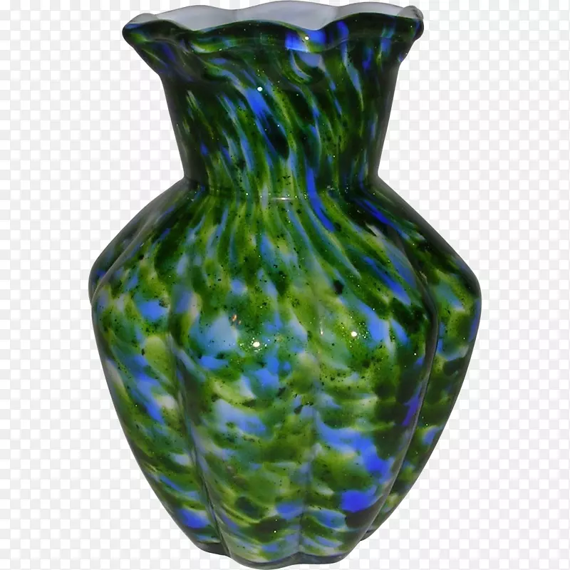 芬顿艺术玻璃公司花瓶牛奶玻璃嘉年华玻璃