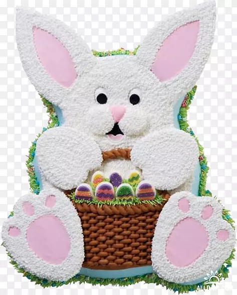 复活节兔子复活节蛋糕结霜-复活节