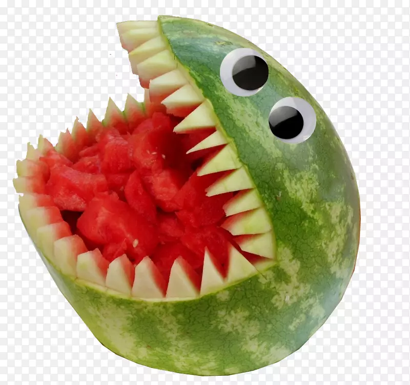 西瓜水果食用食品雕刻西瓜
