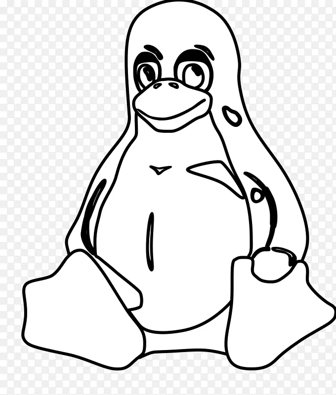 燕尾服画企鹅剪贴画-企鹅