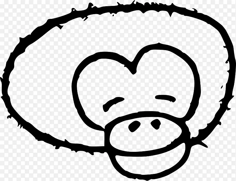 黑猩猩笑猿人剪贴画