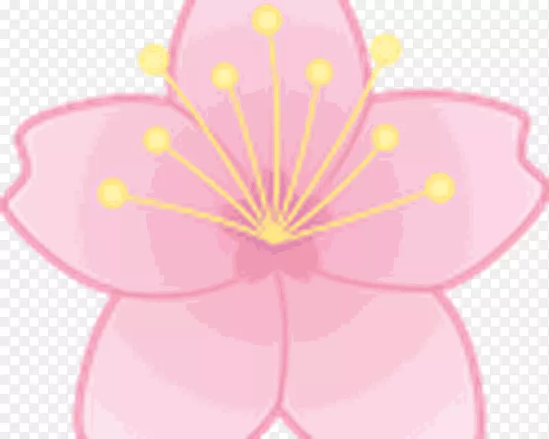 粉红m花植物剪贴画.设计