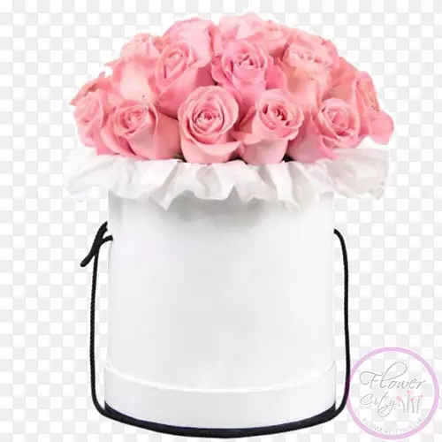 花园玫瑰纸盒粉红花盒