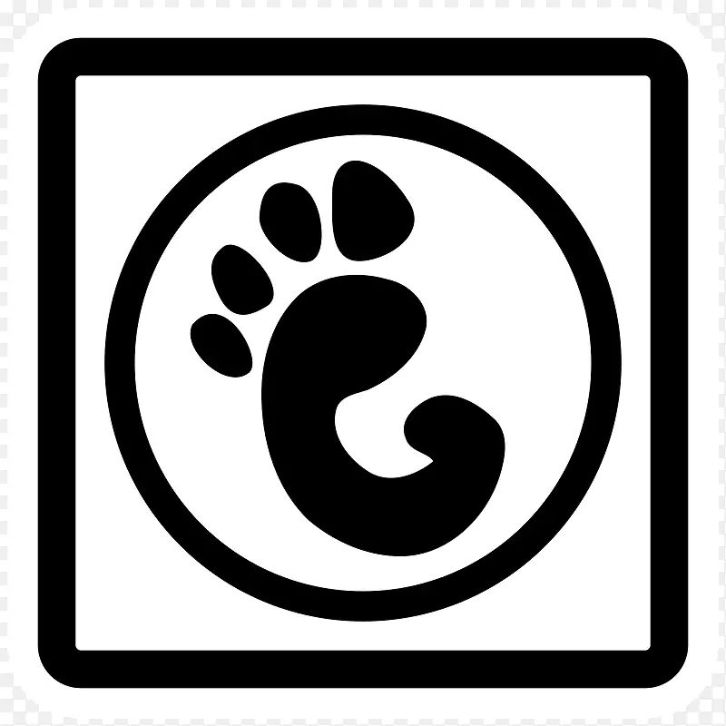 GNOME标志电脑图标剪贴画-GNOME