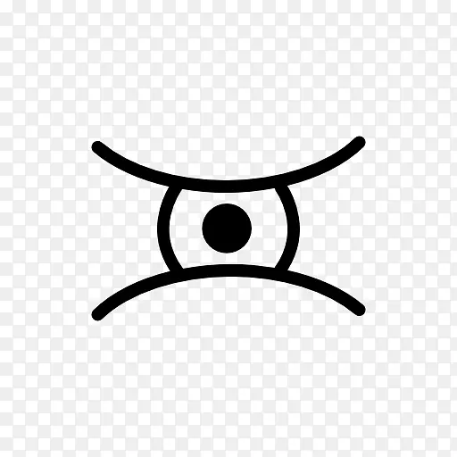 眼睛形状线计算机图标视觉感知.眼睛