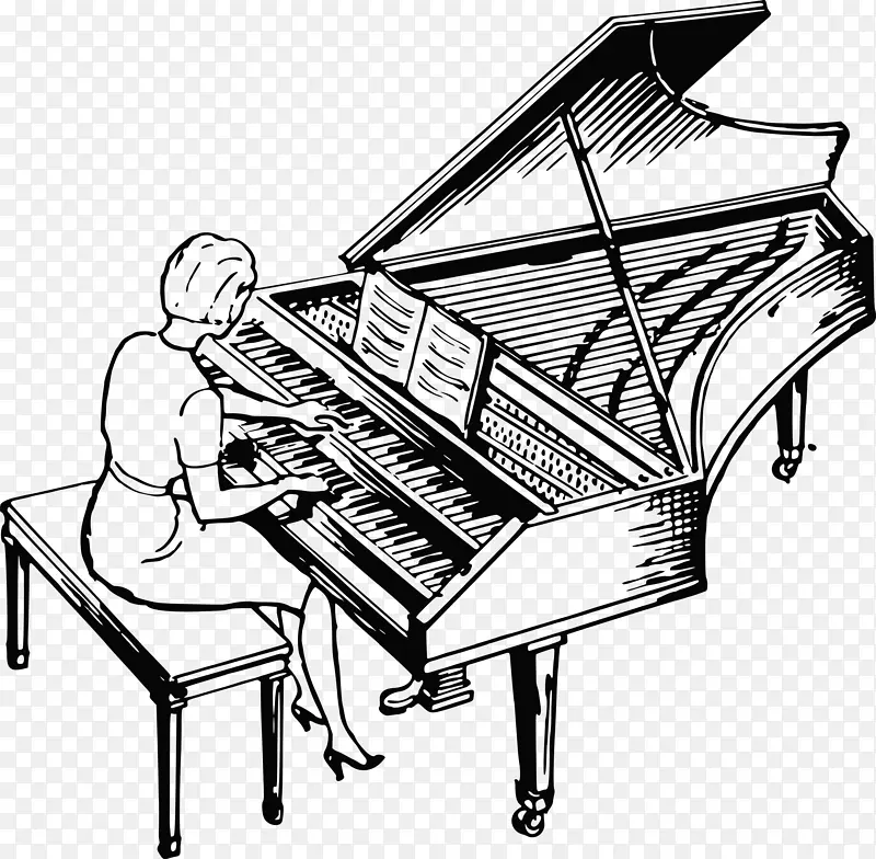 琴键作图乐器.键盘