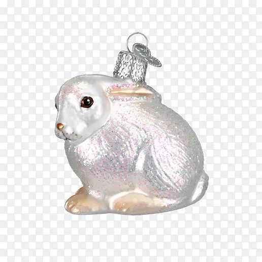棉花尾兔圣诞装饰野生动物-兔子