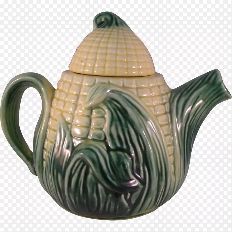 茶壶陶器上的陶质玉米粒