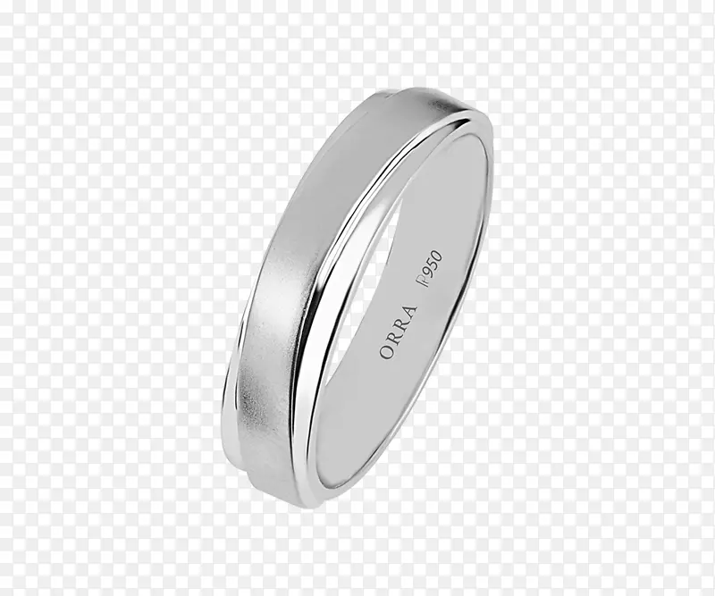 结婚戒指，白金或珠宝。威尔斯-时间机器：永恒的经典戒指