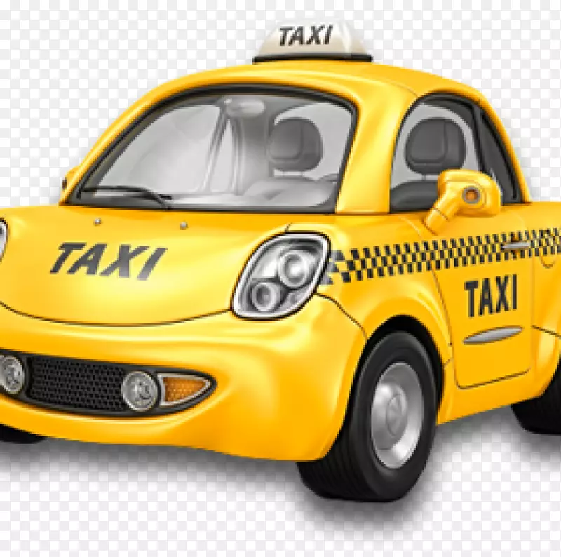 出租车黄色出租车剪贴画-出租车