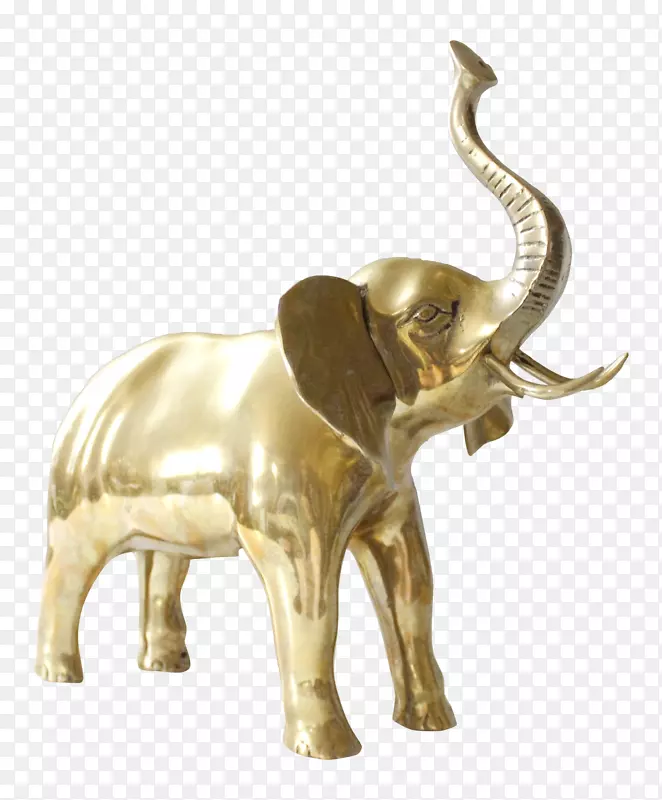 印度象青铜雕塑非洲象像雕像-黄铜