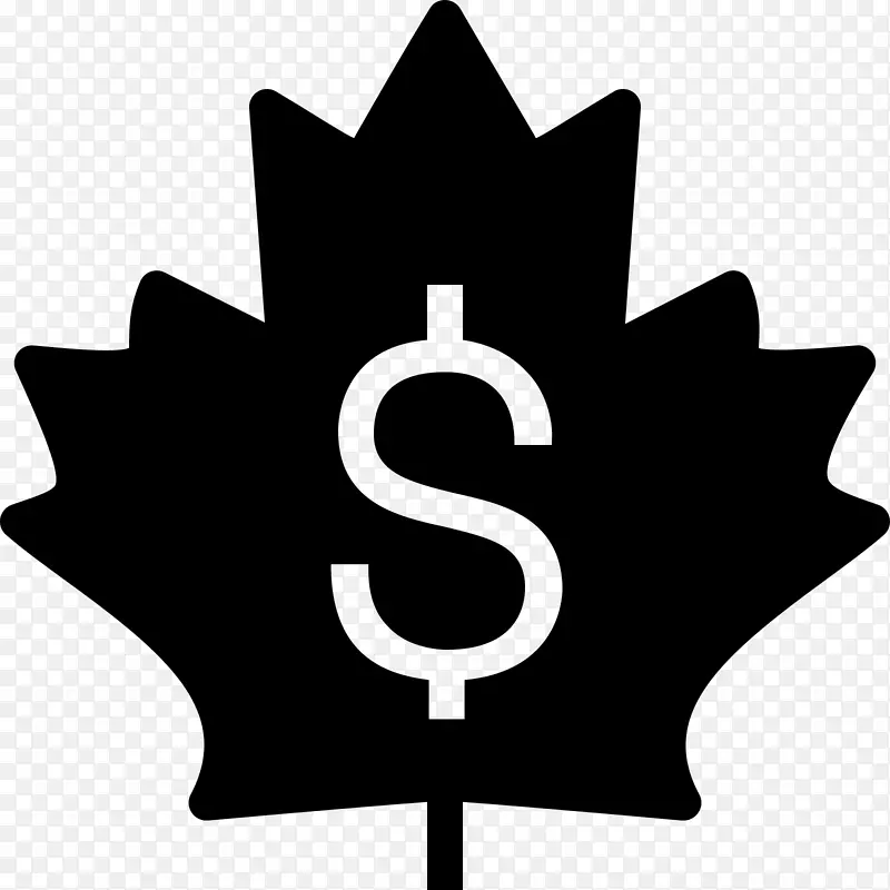 计算机图标银行货币加拿大美元银行