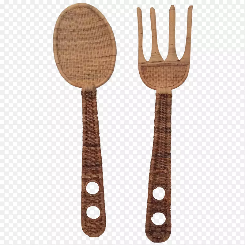 木勺叉子餐桌厨房叉子