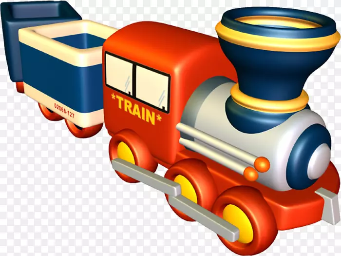 玩具火车和火车装置蒸汽机车剪贴画.玩具