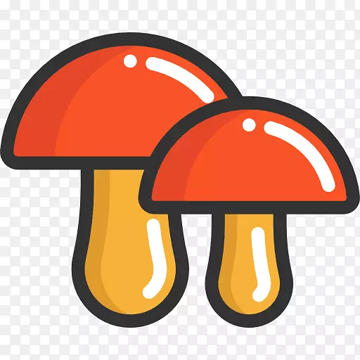 电脑图标蘑菇食品