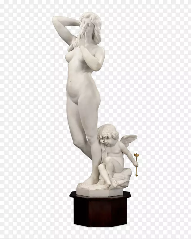 金星德米洛金星，丘比特，愚蠢和时间大理石雕塑雕像-金星
