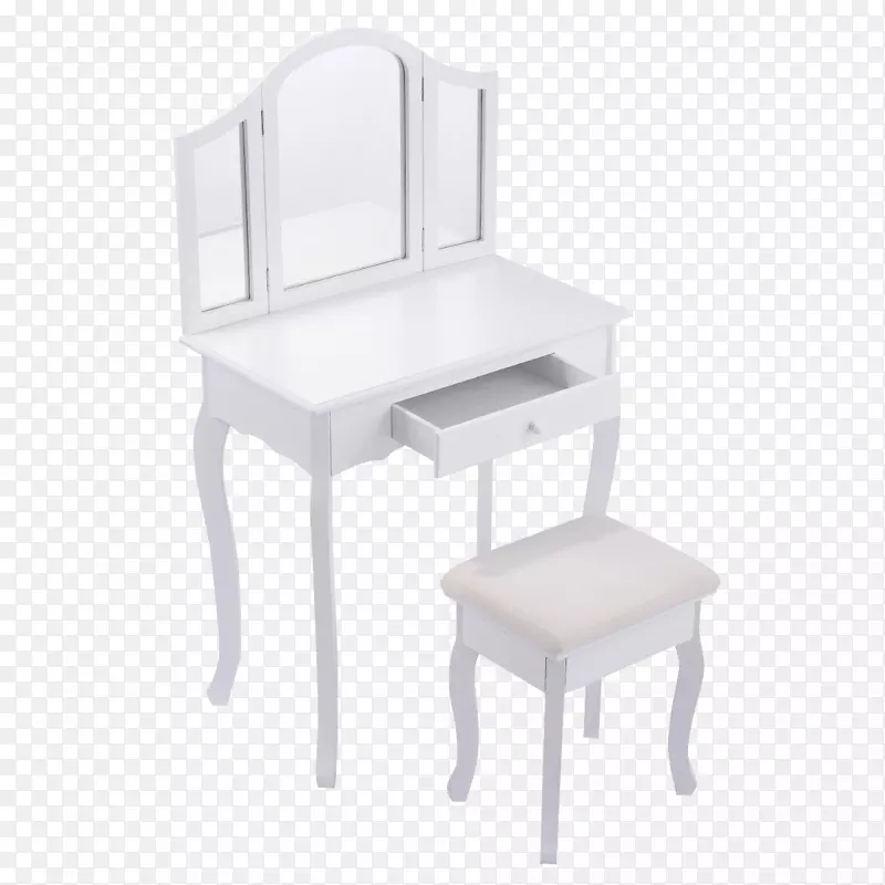 低矮木镜椅-桌子