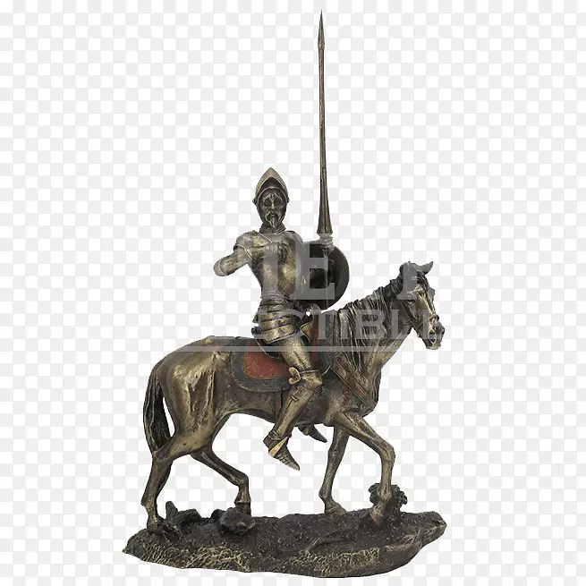 唐吉诃德桑乔潘萨铜像骑士雕像-骑士