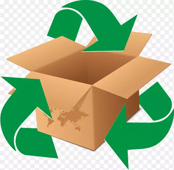 纸箱回收包装和标签纸板盒