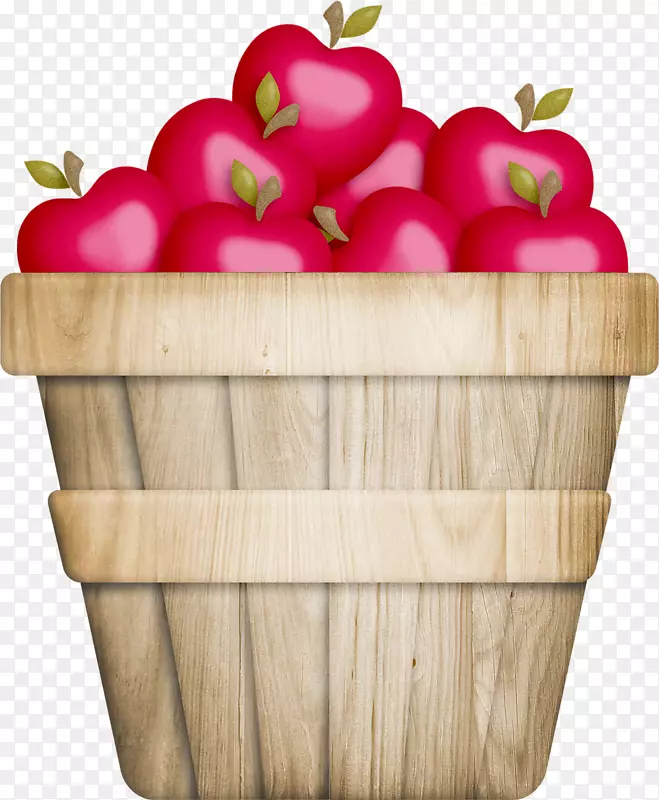 苹果篮子水果剪贴画-苹果