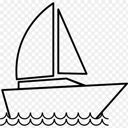 帆船标志-船