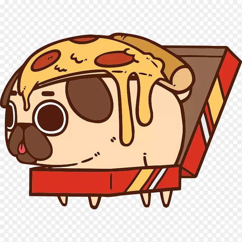 小狗玉米煎饼比萨饼-小狗
