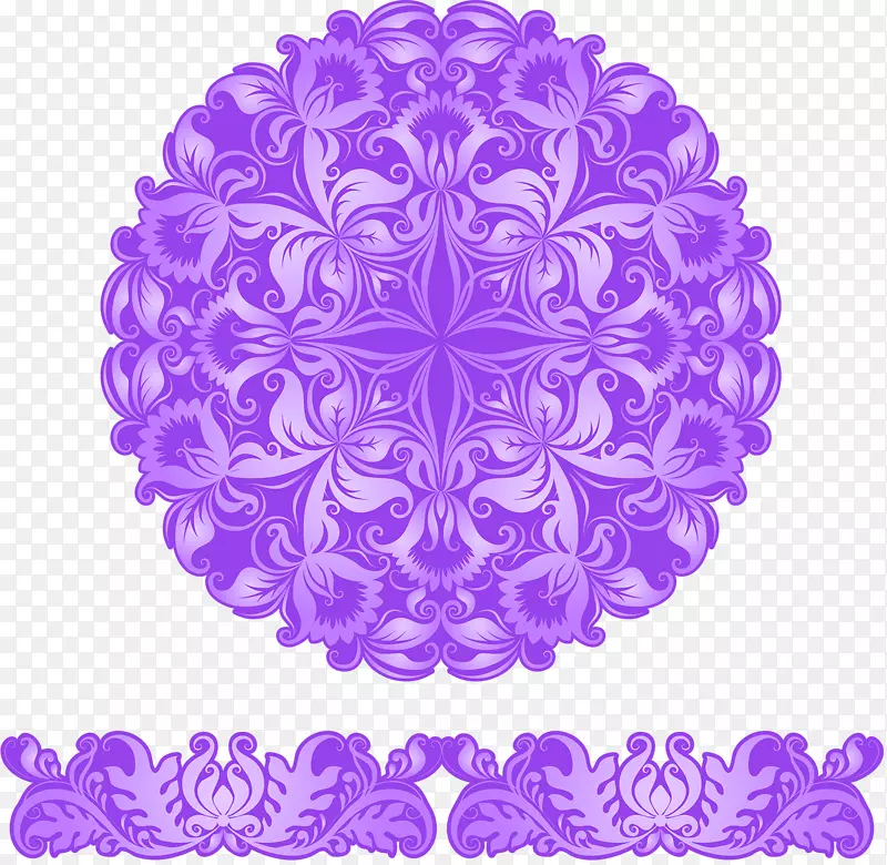 化学元素紫色图案