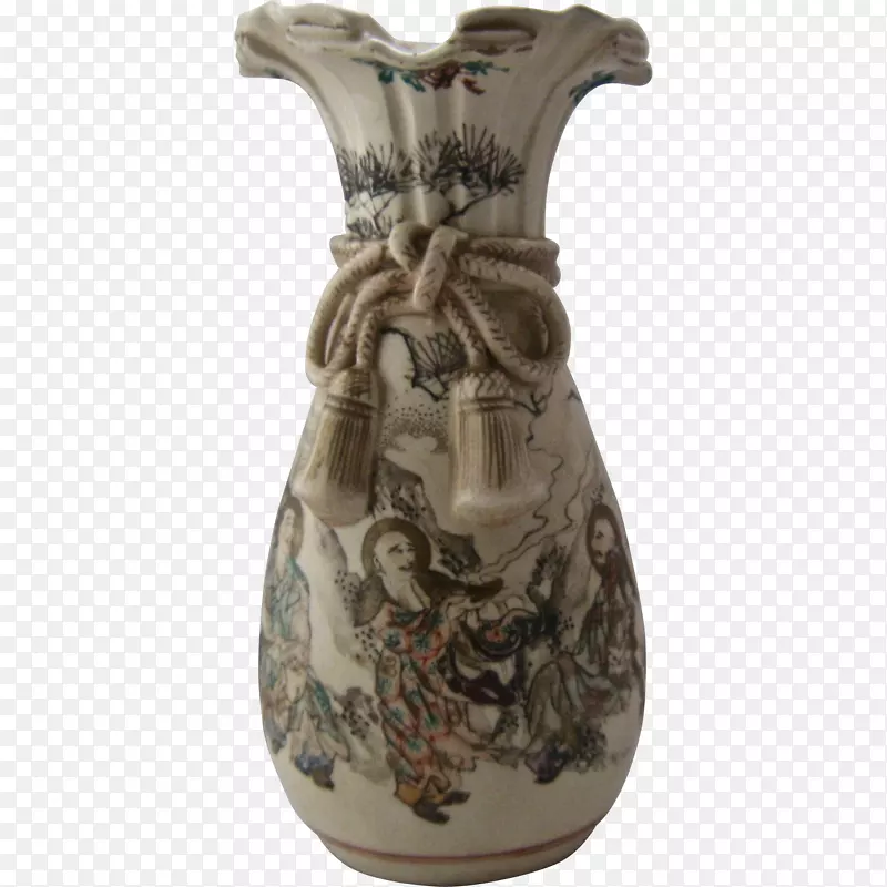 花瓶陶器，温州陶器，明治时期的花瓶