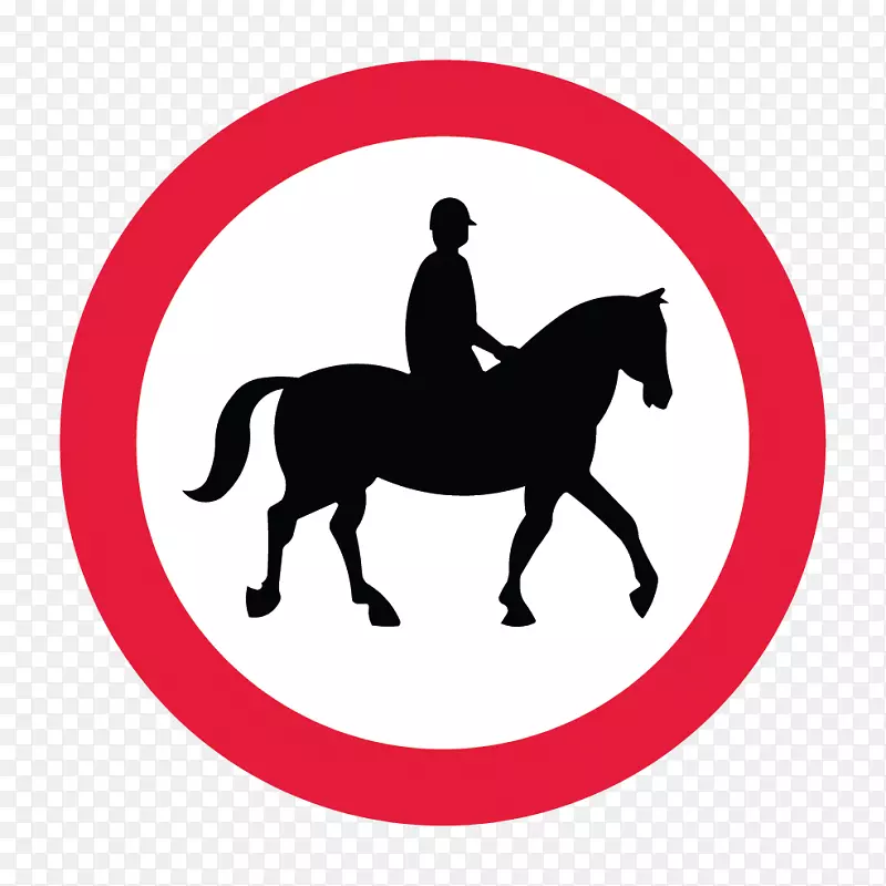 马匹公路代码驾驶交通标志TDS马鞍