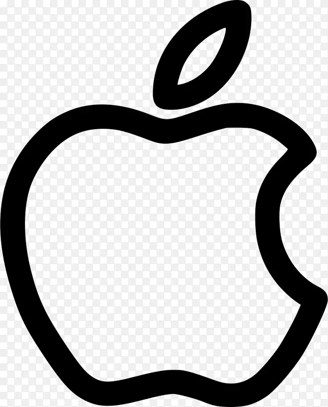 绘制苹果徽标MacBook剪贴画-苹果