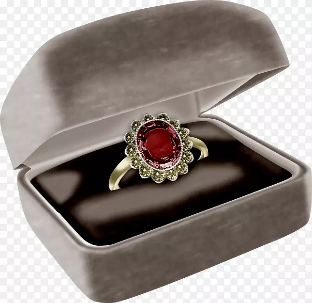 红宝石结婚戒指订婚戒指摄影-红宝石