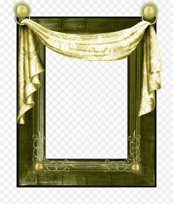窗帘和窗帘、画框、纸画.窗口