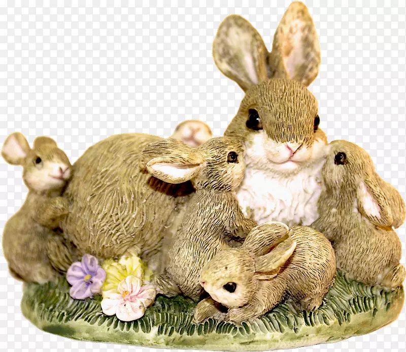 复活节兔子红色复活节彩蛋兔-复活节