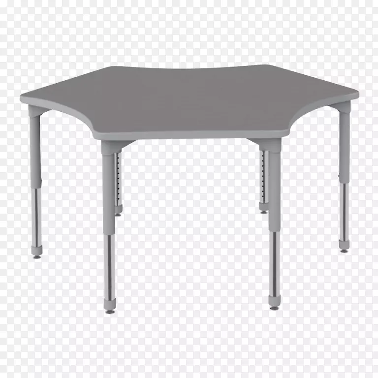 桌子形状卡特拉长方形教室-桌子